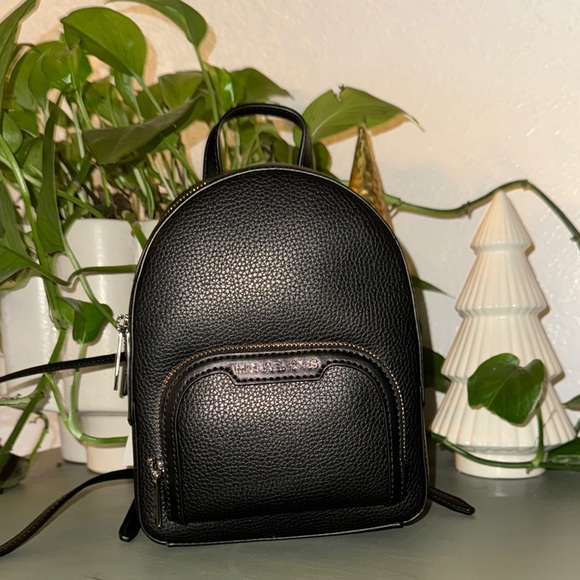 Michael Kors Black Leather Mini Backpack - Picture 2 of 5